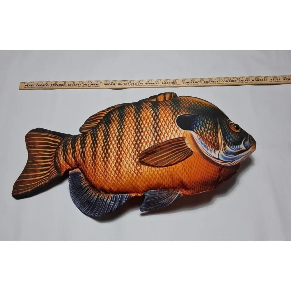 Cabin Critters Bluegill Realistic Large Fish Pillow Plush Vintage 22